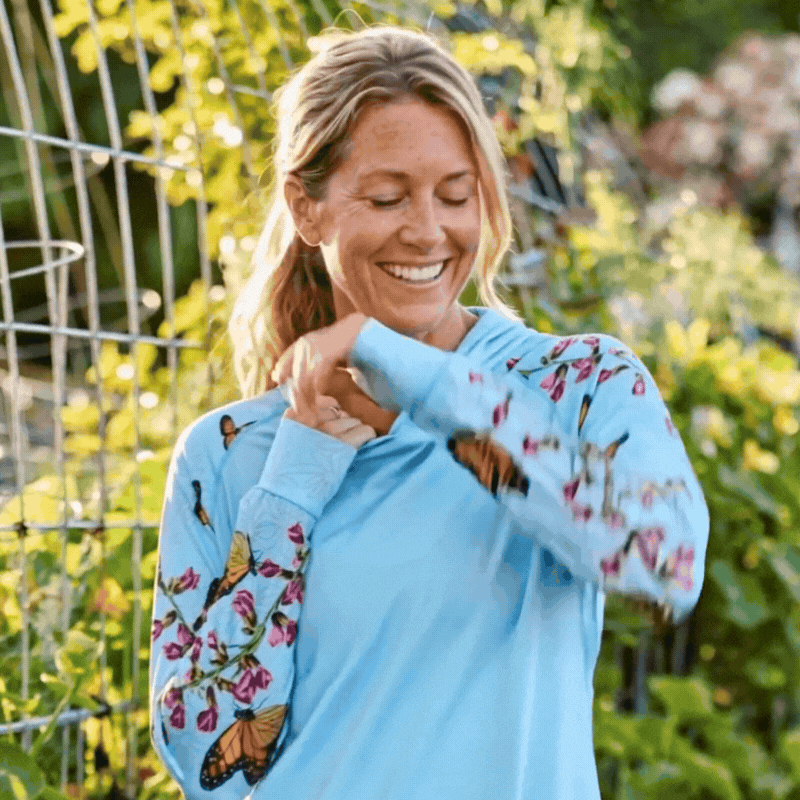 UPF 50+ PROTECTION THAT DOESN'T SWEAT OFF, WASH OFF, OR WEAR OFF