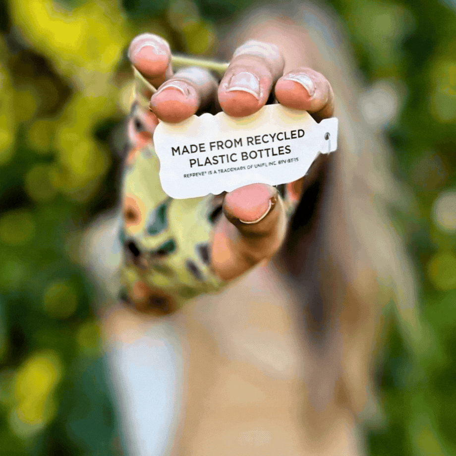 Made from Recycled REPREVE® Fabric