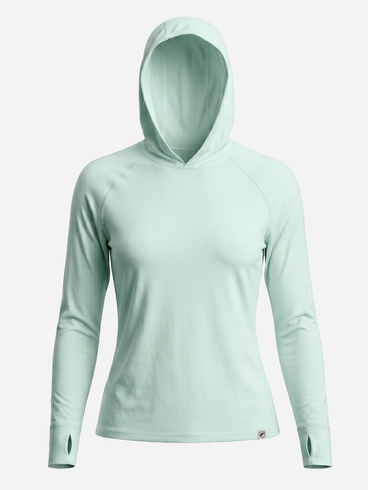 Women's UV Protection Sun Hoodie - Light Cyan