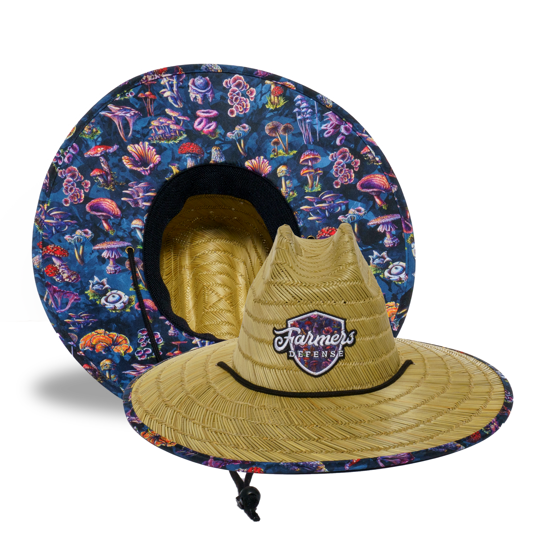 Farmers Defense Straw Hat - Fungi Forager