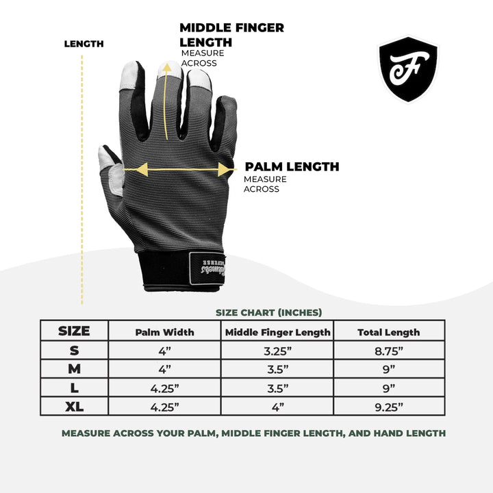 Rugged Guard Leather Gloves  - Mushroom Meadow