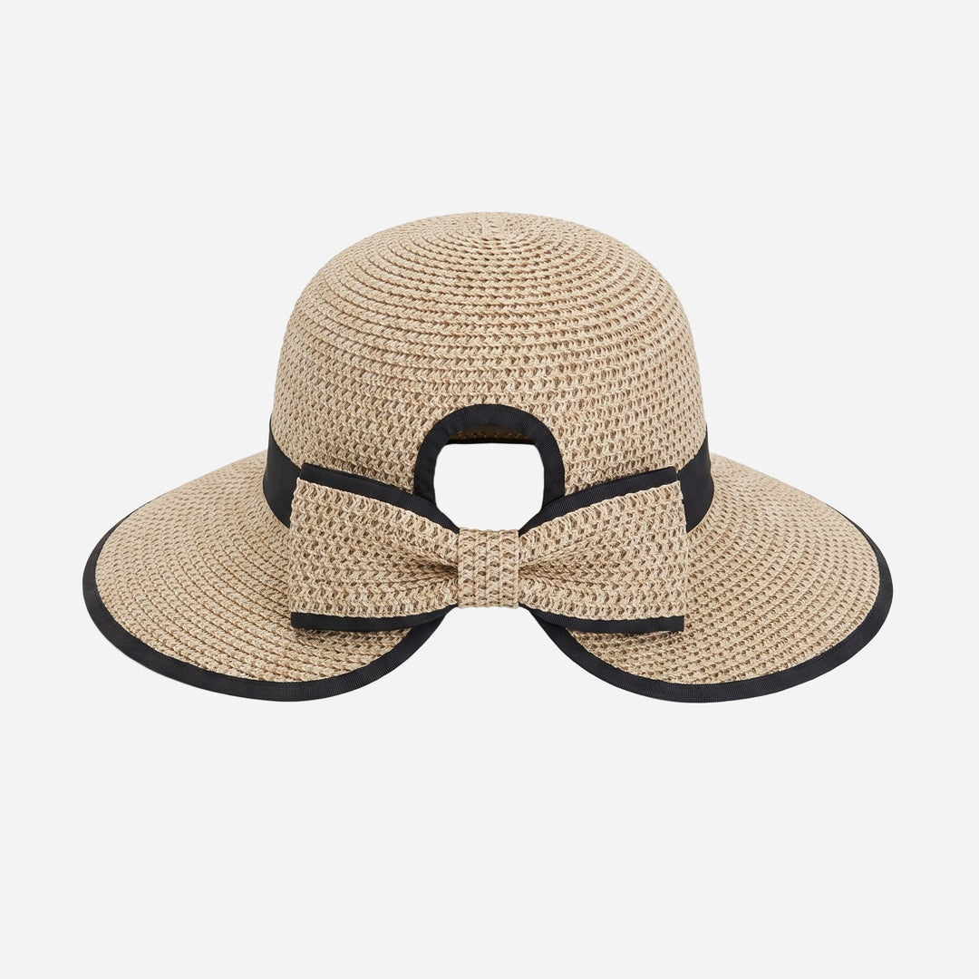 Split Back Sun Hat- Black
