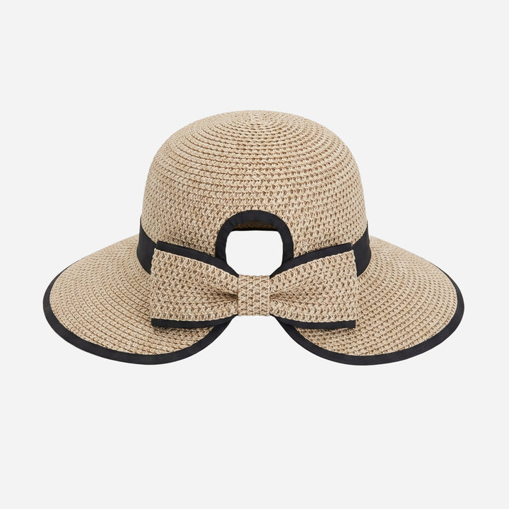 Split Back Sun Hat- Black