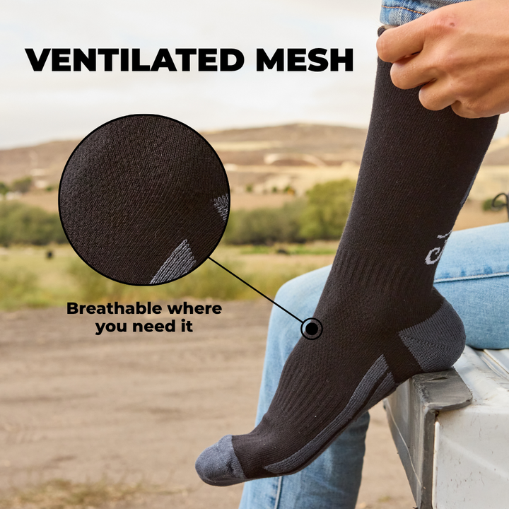 Insect Repellent Sock 3 Pack - Black