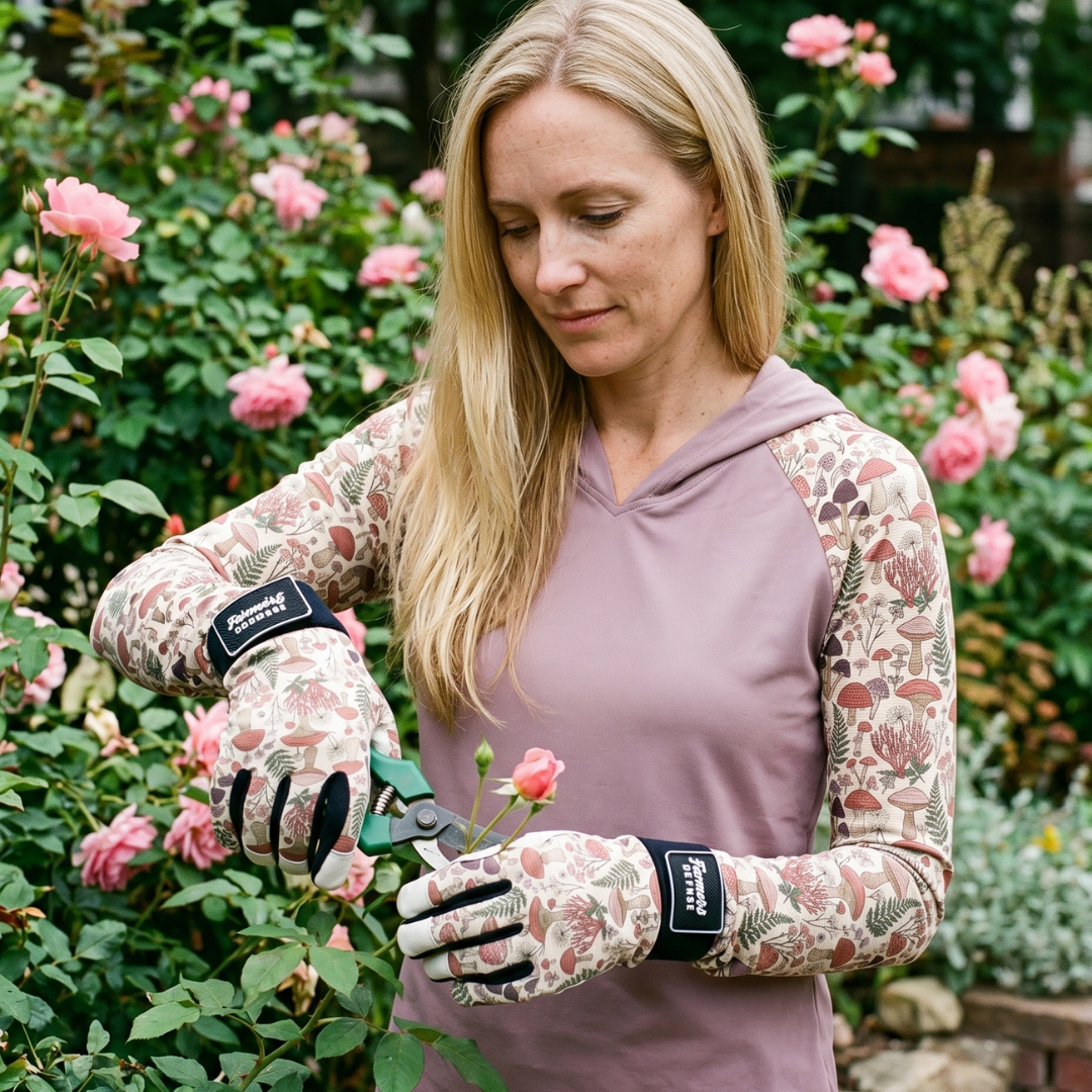 Rugged Guard Leather Gloves  - Mushroom Meadow