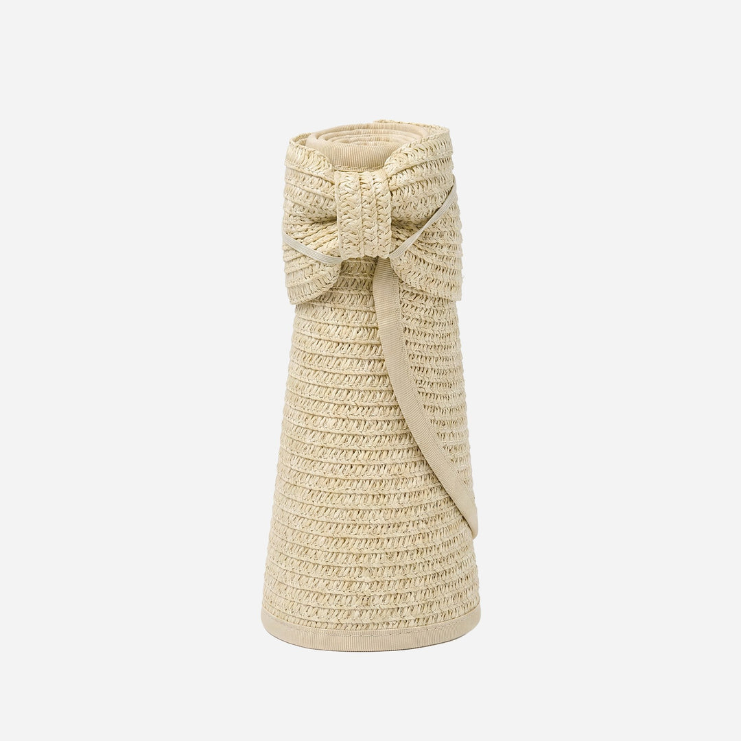 Roll-Up Straw Visor- Natural
