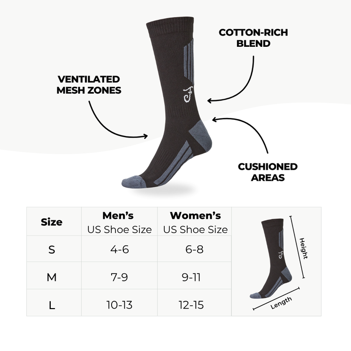 Insect Repellent Sock 3 Pack - Black