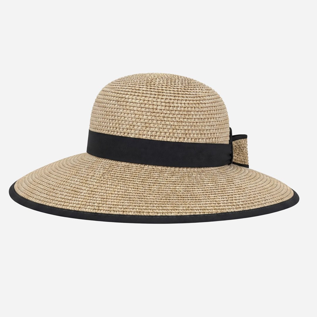 Split Back Sun Hat- Black