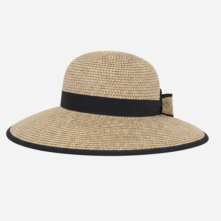 Split Back Sun Hat- Black