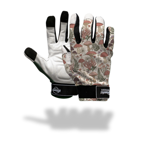 Rugged Guard Leather Gloves  - Mushroom Meadow
