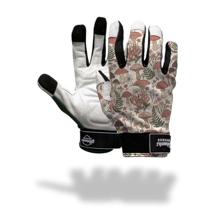 Rugged Guard Leather Gloves  - Mushroom Meadow