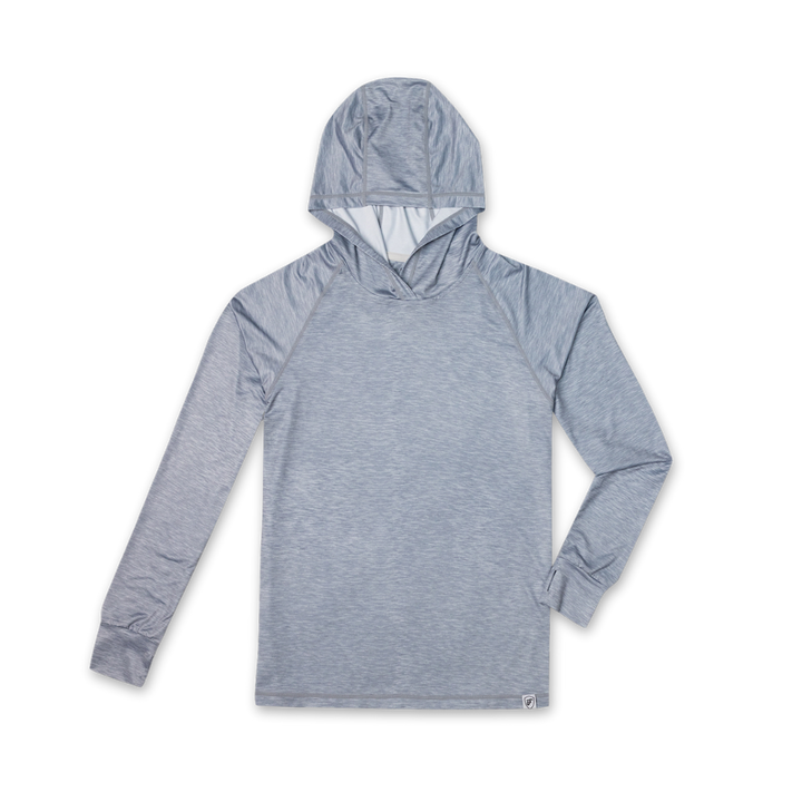Men's UV Protection Sun Hoodie - Heather Grey