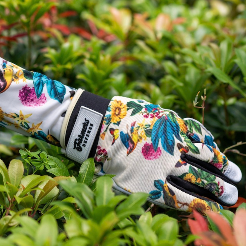 flower power gardening gloves Rugged Guard Leather Gloves