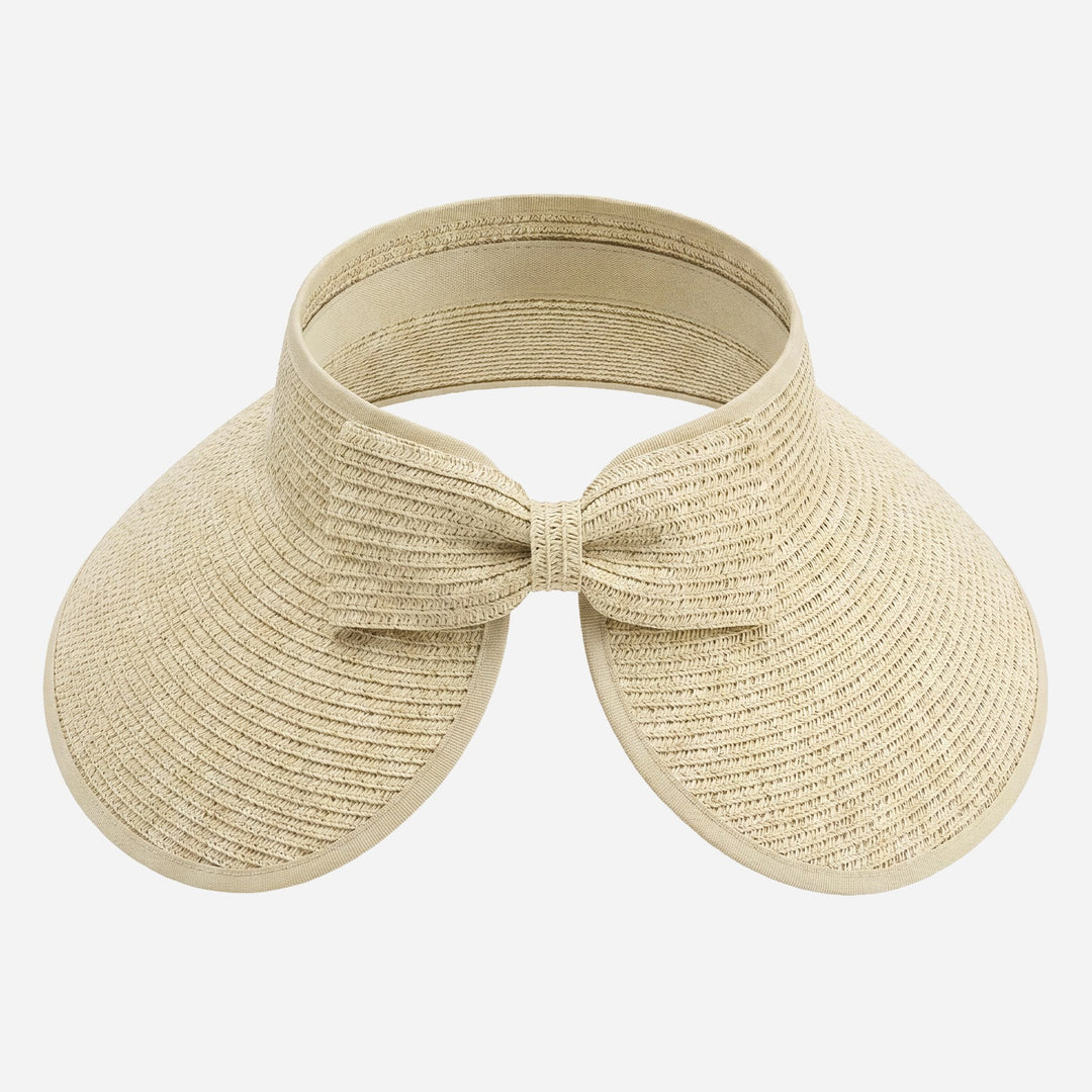 Roll-Up Straw Visor- Natural