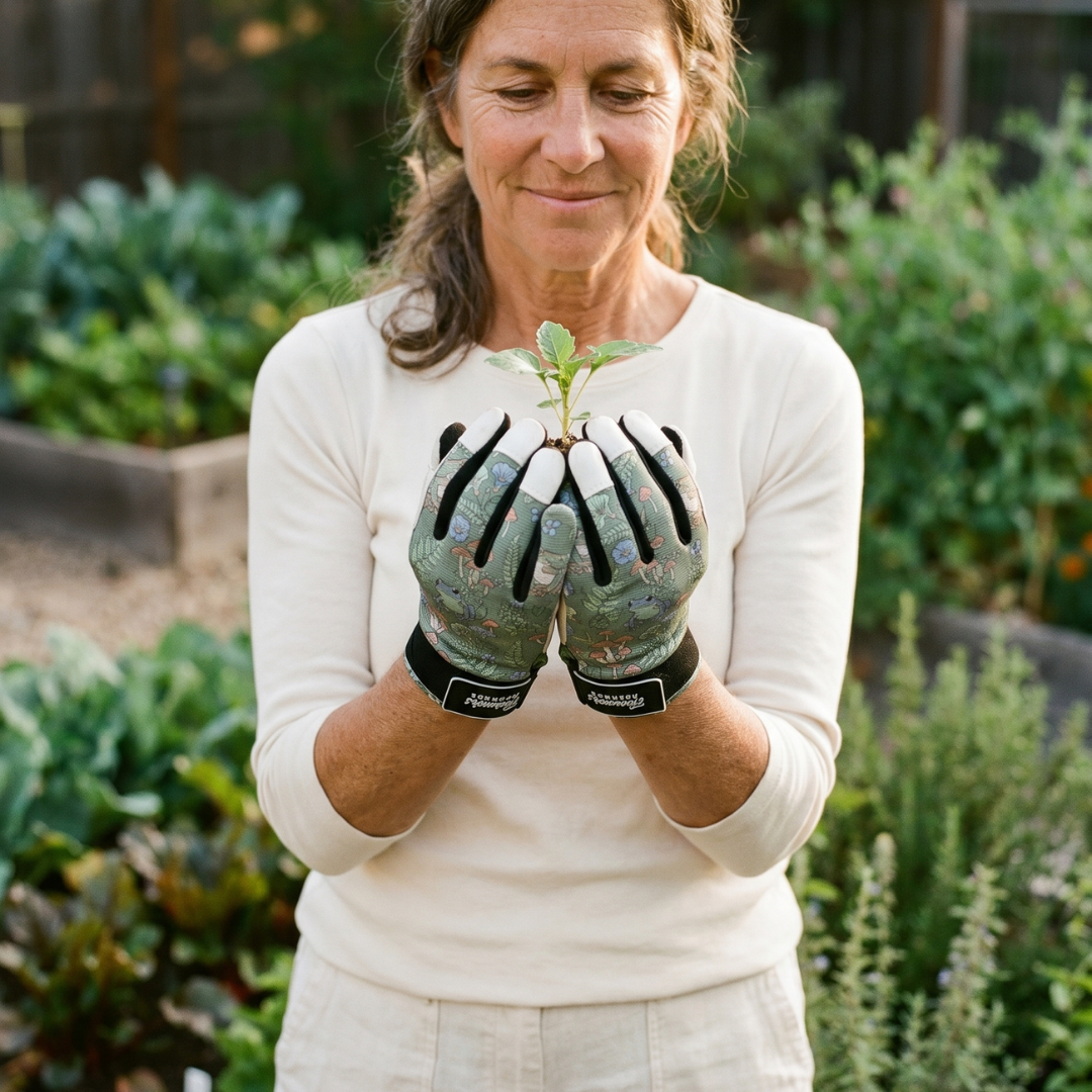 Rugged Guard Leather Gloves  - Toadstool Garden