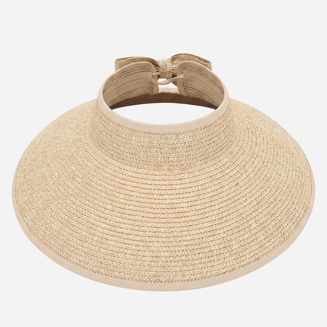 Roll-Up Straw Visor- Camel