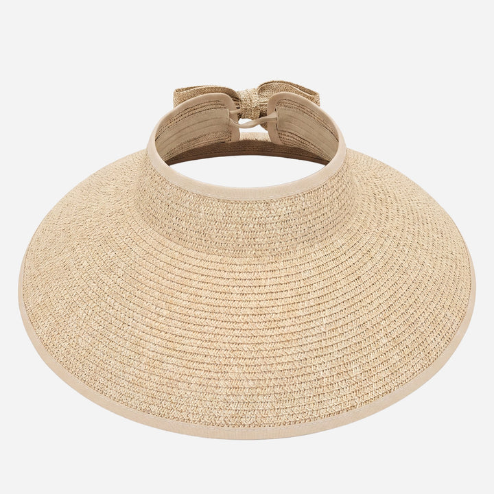 Roll-Up Straw Visor- Camel
