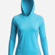 Women's UV Protection Sun Hoodie - Blue Horizon