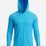 Men's UV Protection Sun Hoodie - Blue Horizon