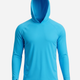 Men's UV Protection Sun Hoodie - Blue Horizon