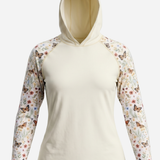 Women's UV Protection Sun Hoodie - Butterfly Fields