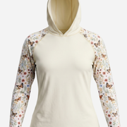 Women's UV Protection Sun Hoodie - Butterfly Fields