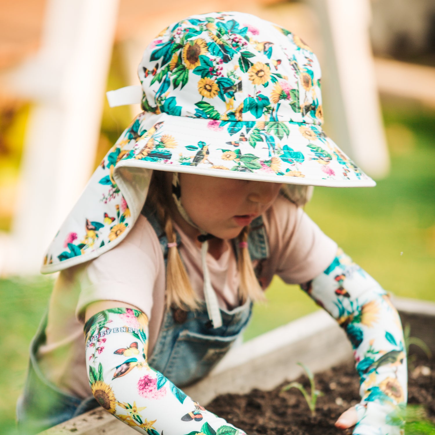 Kid's Sun Hat - Garden flower – Farmers Defense