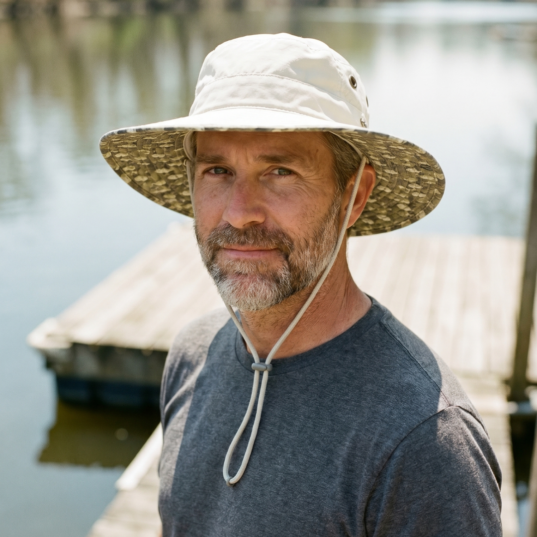Venture Sun Hat - Fish Camo Green