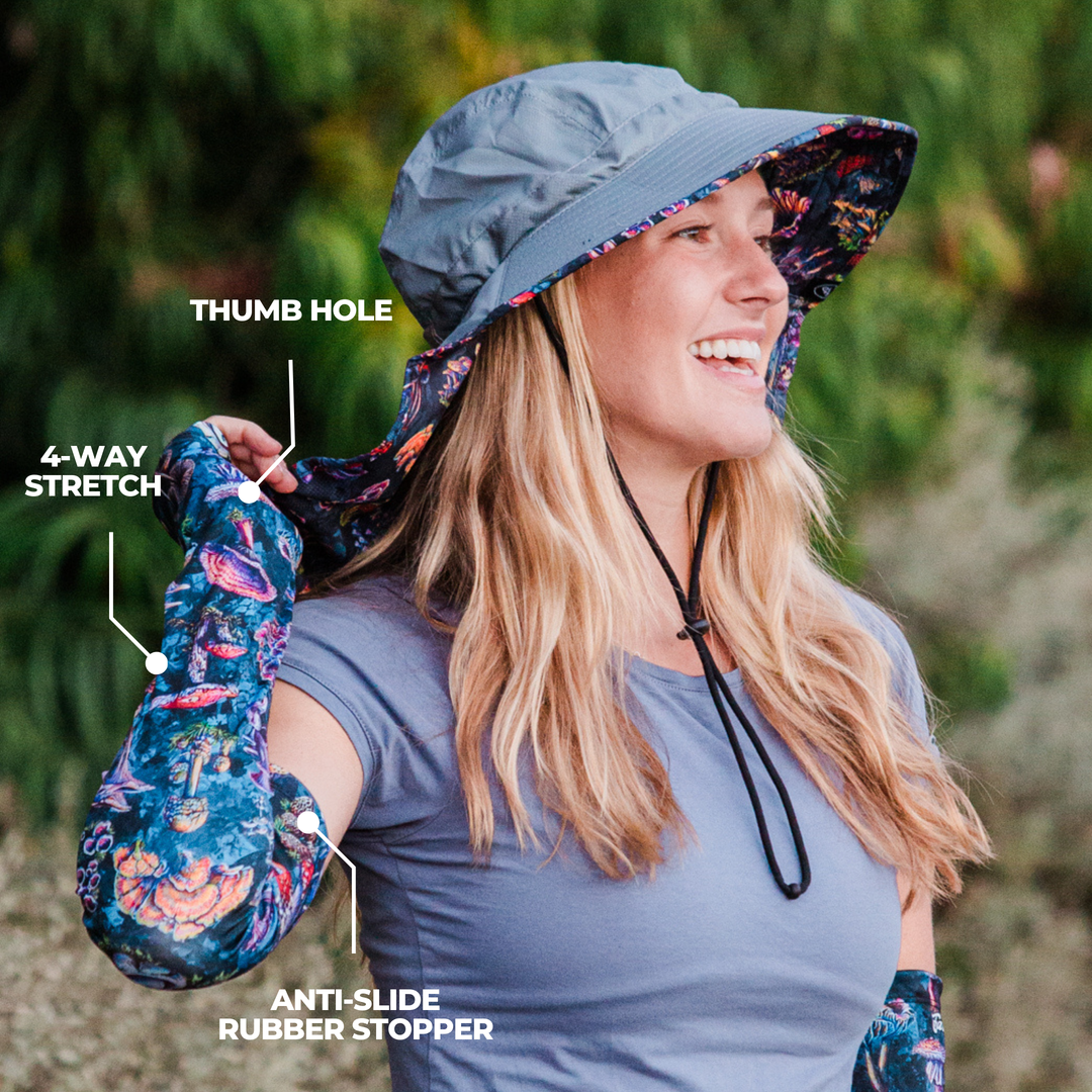 Protection Sleeves - Fungi Foragers - Grey XS