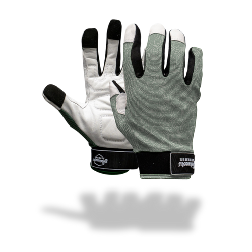 Rugged Guard Leather Gloves  - Topo Map