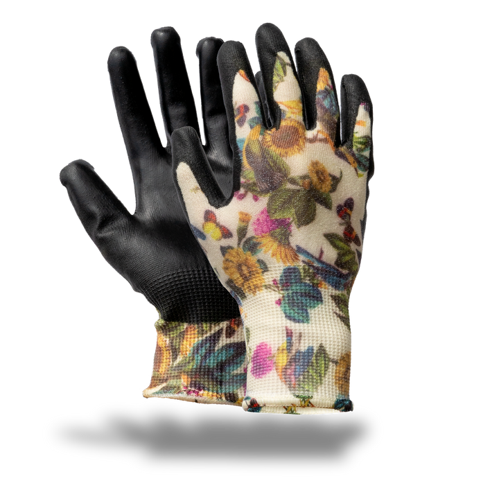 PU Cut Resistant Gardening Gloves - Garden Flower