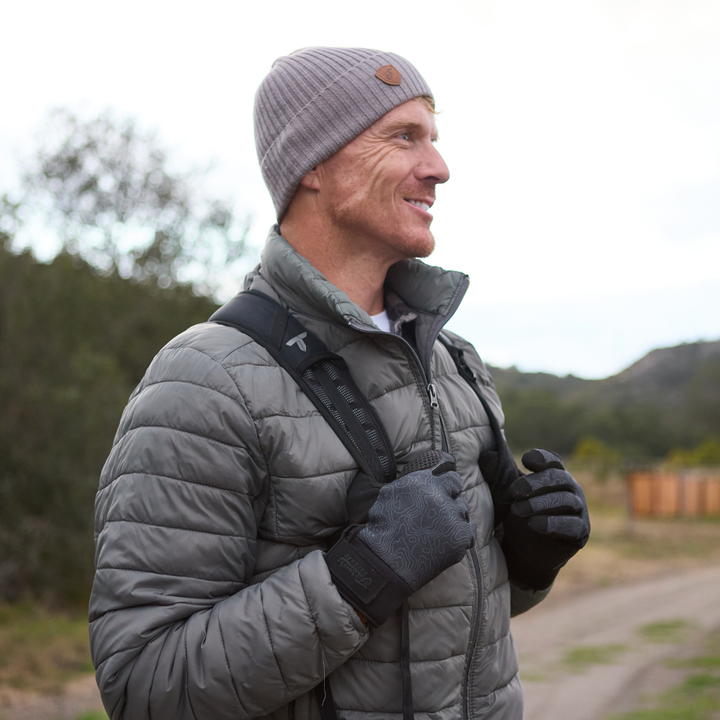 Water Resistant Wool Beanie - Grey
