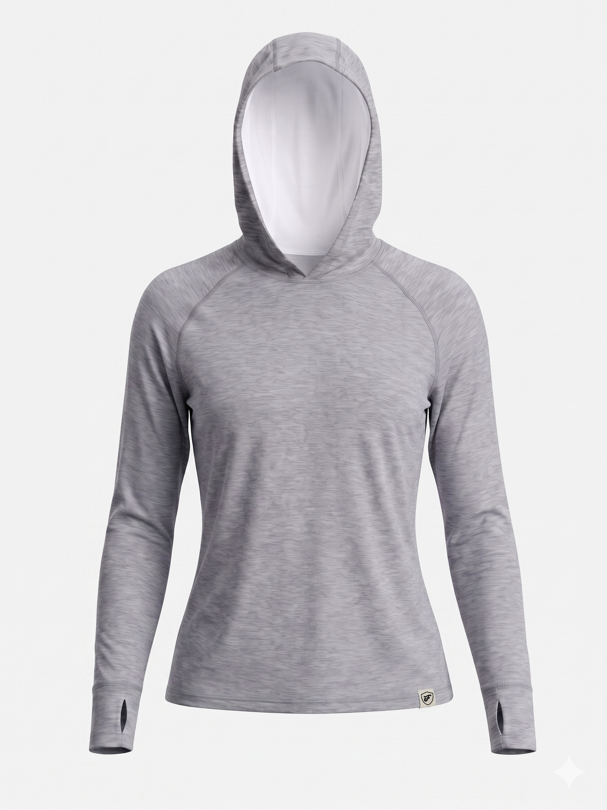 Women's UV Protection Sun Hoodie - Heather Grey