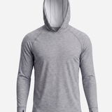Men's UV Protection Sun Hoodie - Heather Grey