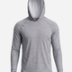 Men's UV Protection Sun Hoodie - Heather Grey