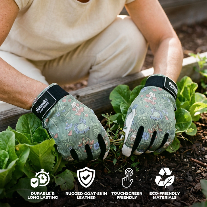 Rugged Guard Leather Gloves  - Toadstool Garden