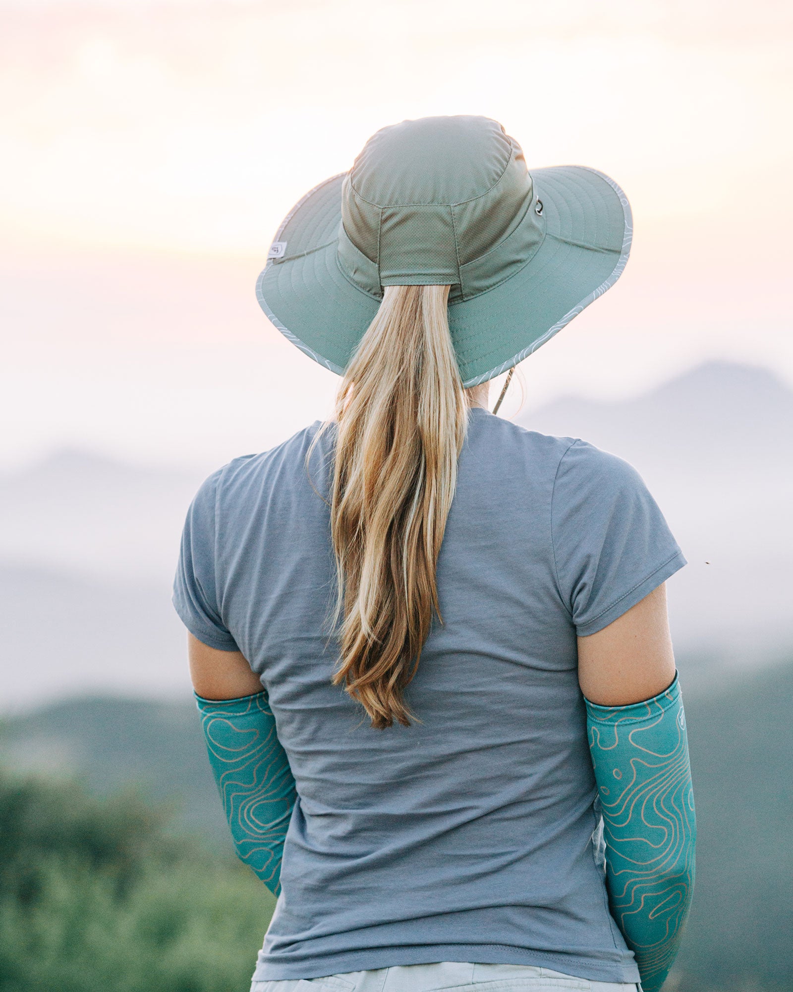 Venture Sun Hat - Topo Map Green – Farmers Defense