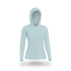 Women's UV Protection Sun Hoodie - Light Cyan