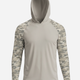 Men's UV Protection Sun Hoodie - Light Green Camo