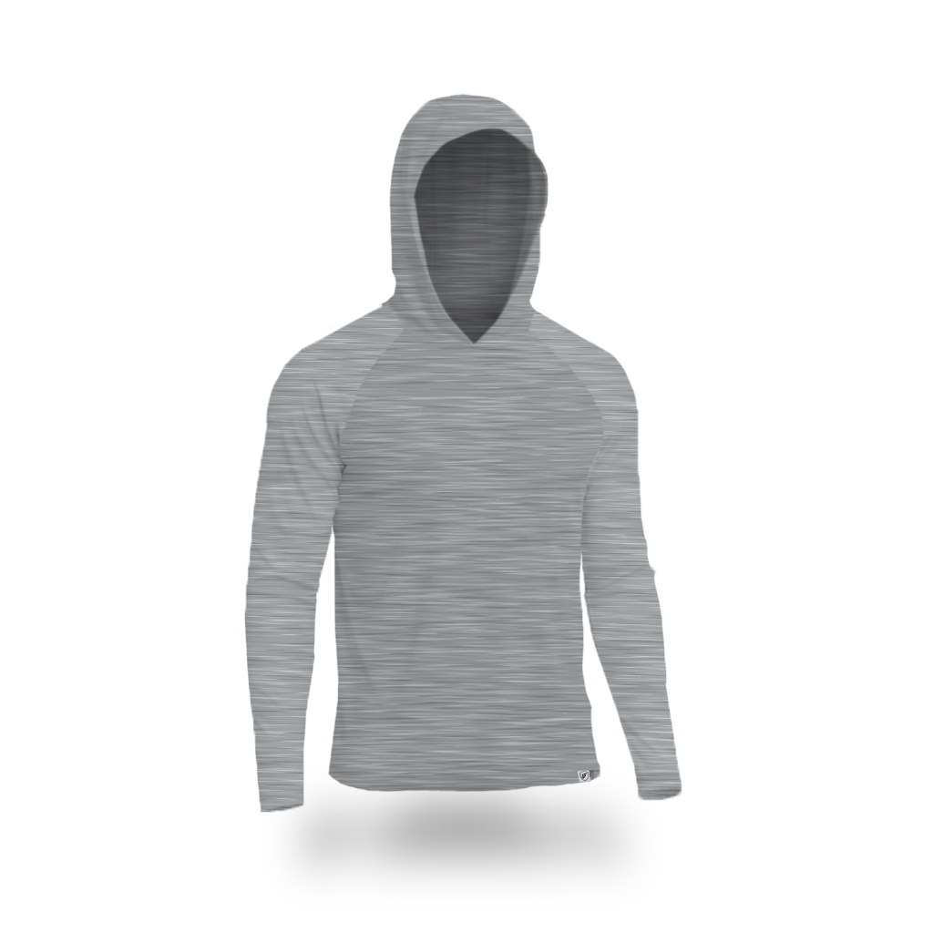 Men's UV Protection Sun Hoodie - Heather Grey