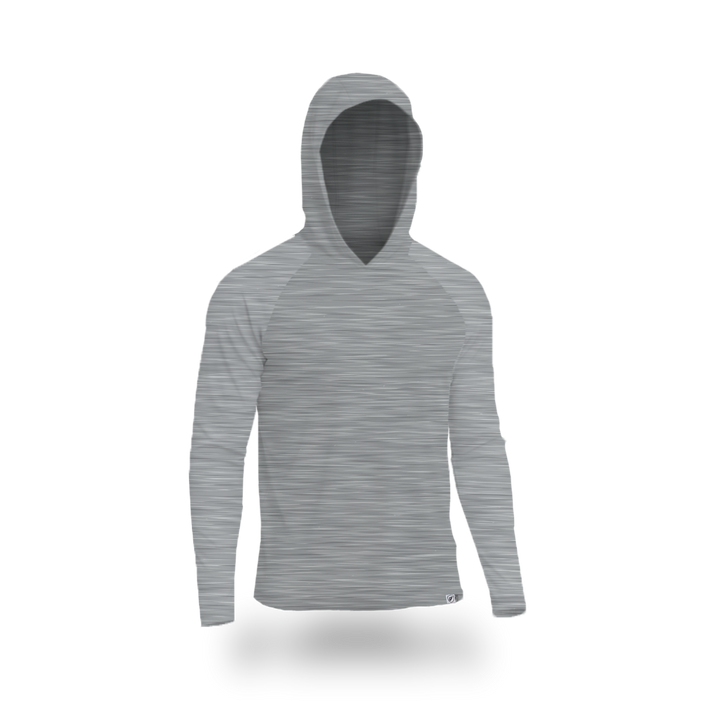 Men's UV Protection Sun Hoodie - Heather Grey
