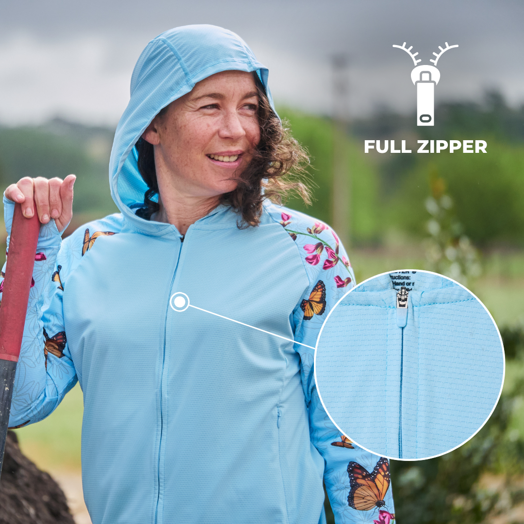 Full zipper UV hoodie