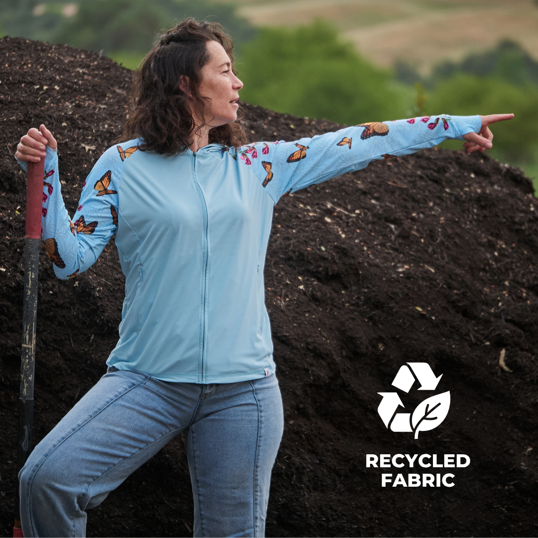 Farmers Defense UV Zip Hoodie outdoors