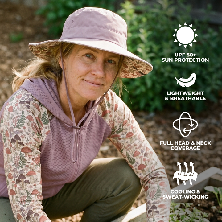 Venture Sun Hat - Mushroom Meadow