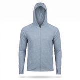 UV Zip Hoodie - Men's - Heather Grey