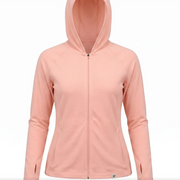 UV Zip Hoodie - Women's - Peach Blush