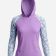 Women's UV Protection Sun Hoodie - Painted Peony Pink