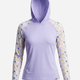 Women's UV Protection Sun Hoodie - Pressed Flowers