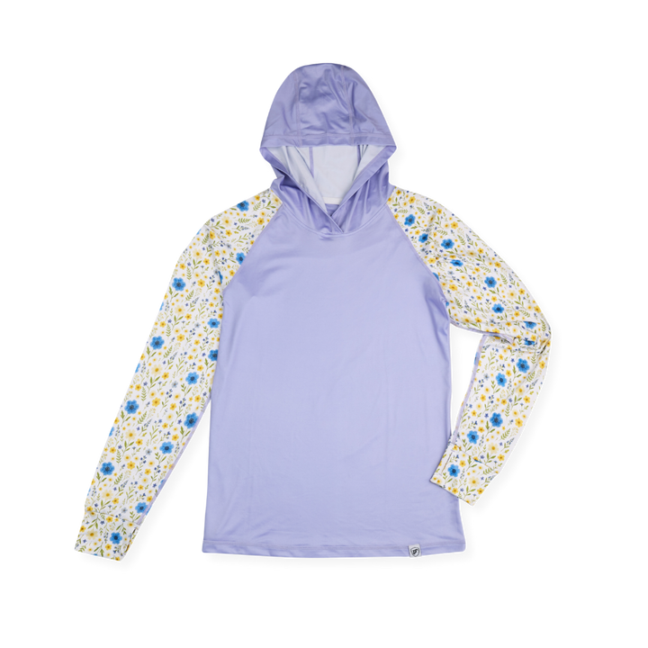 Women's UV Protection Sun Hoodie - Pressed Flowers