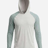 Men's UV Protection Sun Hoodie - Topo Map